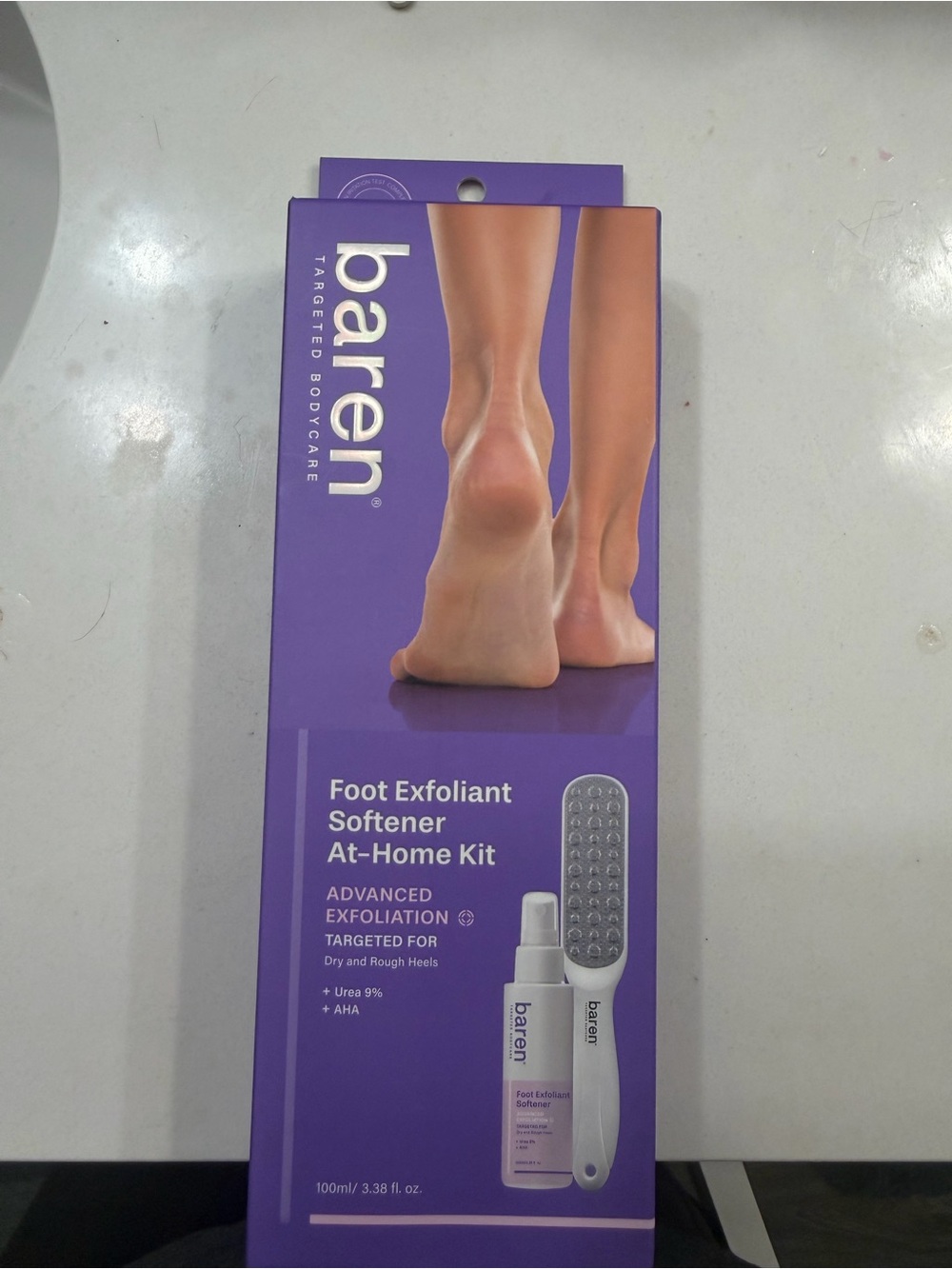 Barena Purple Foot Exfoliant Softener At-Home Kit